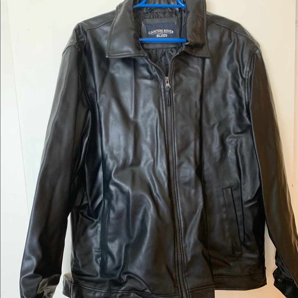 Faux leather jacket